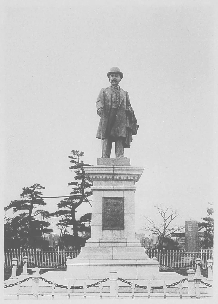 西村勝三の銅像の画像