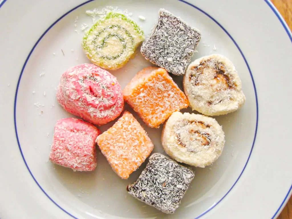 ターキッシュデライトが皿の上の置いてある画像