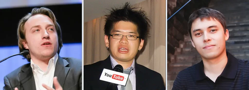 YouTube設立者の3人の画像