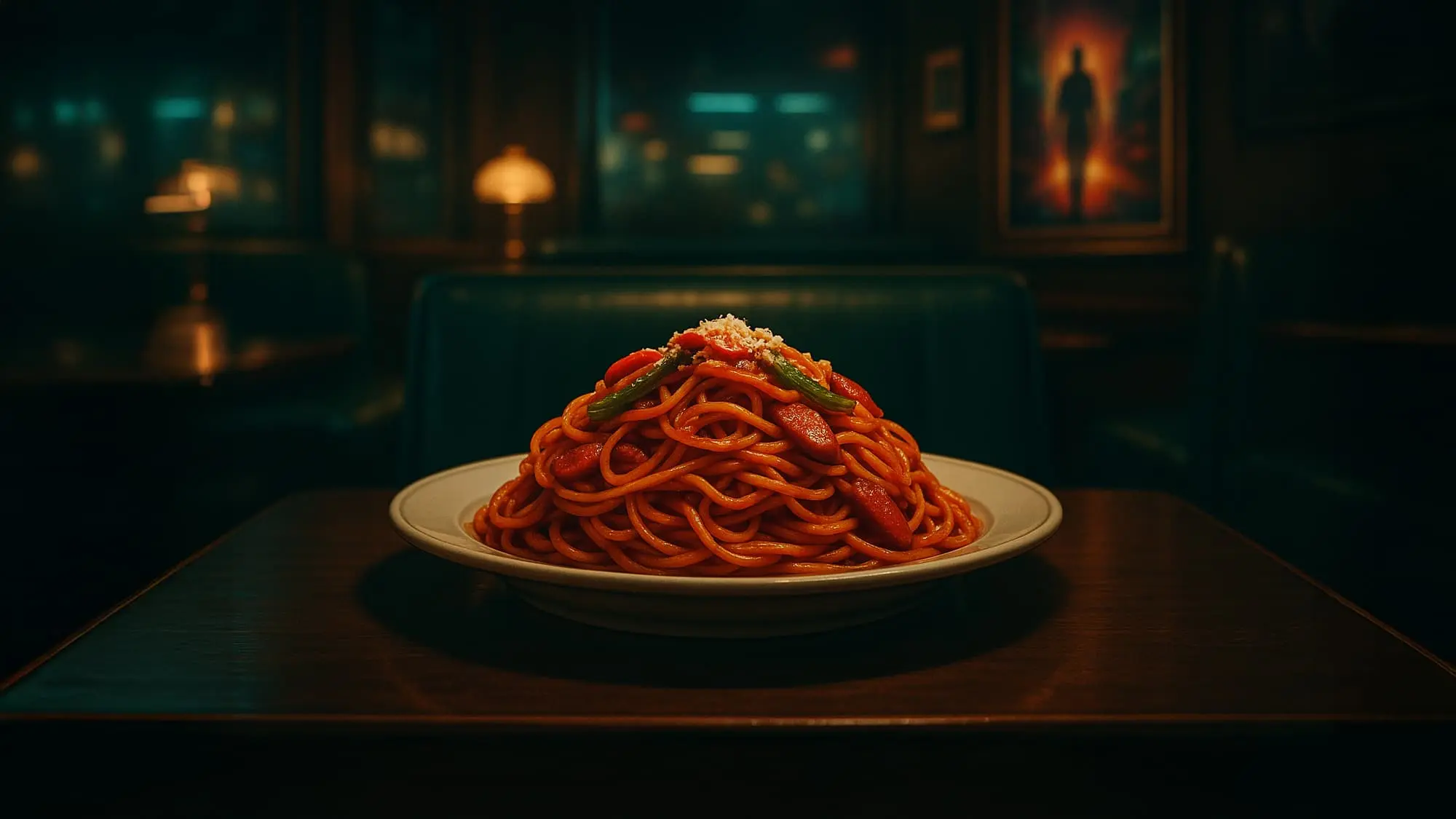 ナポリタンが置いてある画像