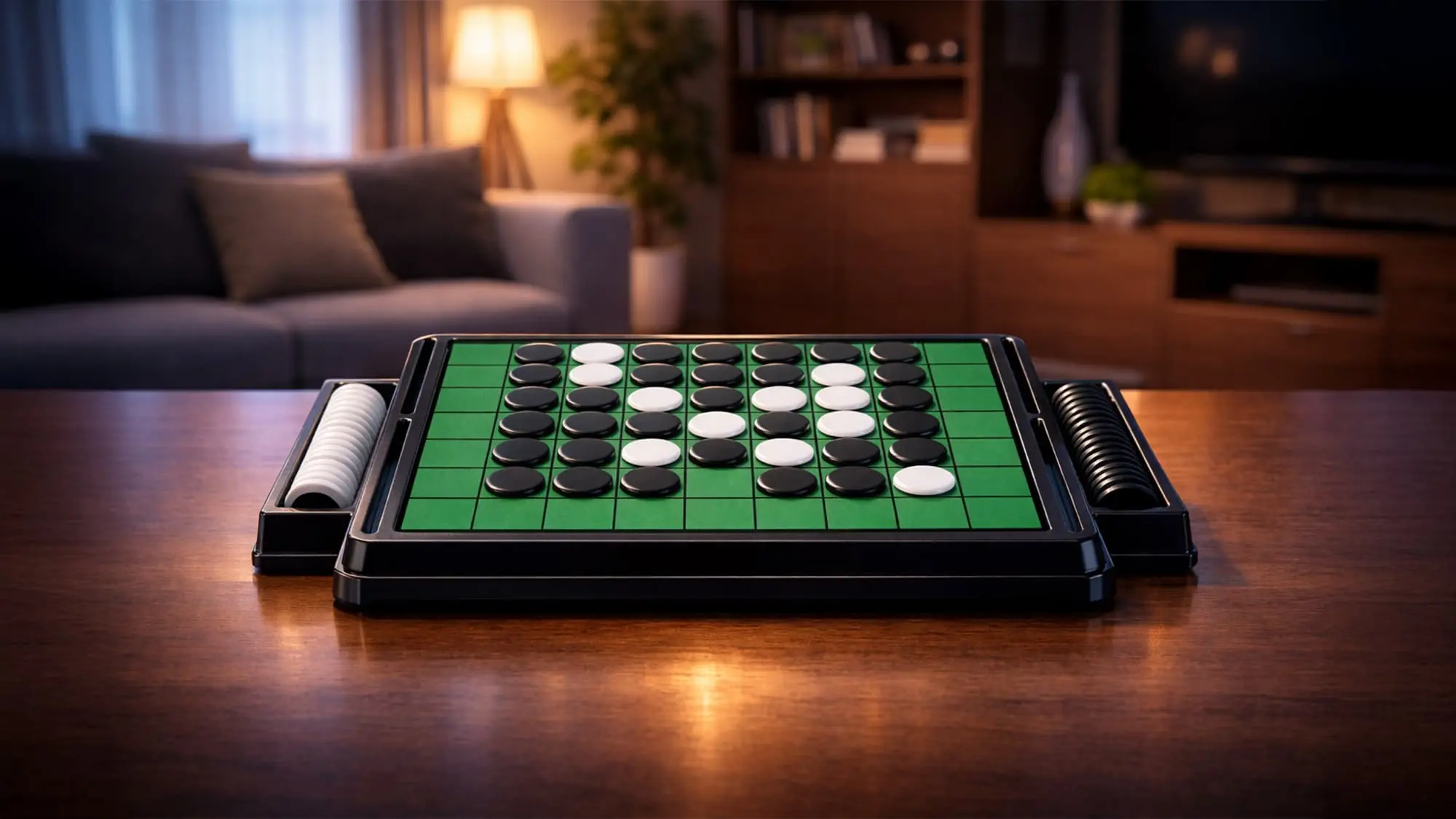 オセロが机の上に置いてある画像